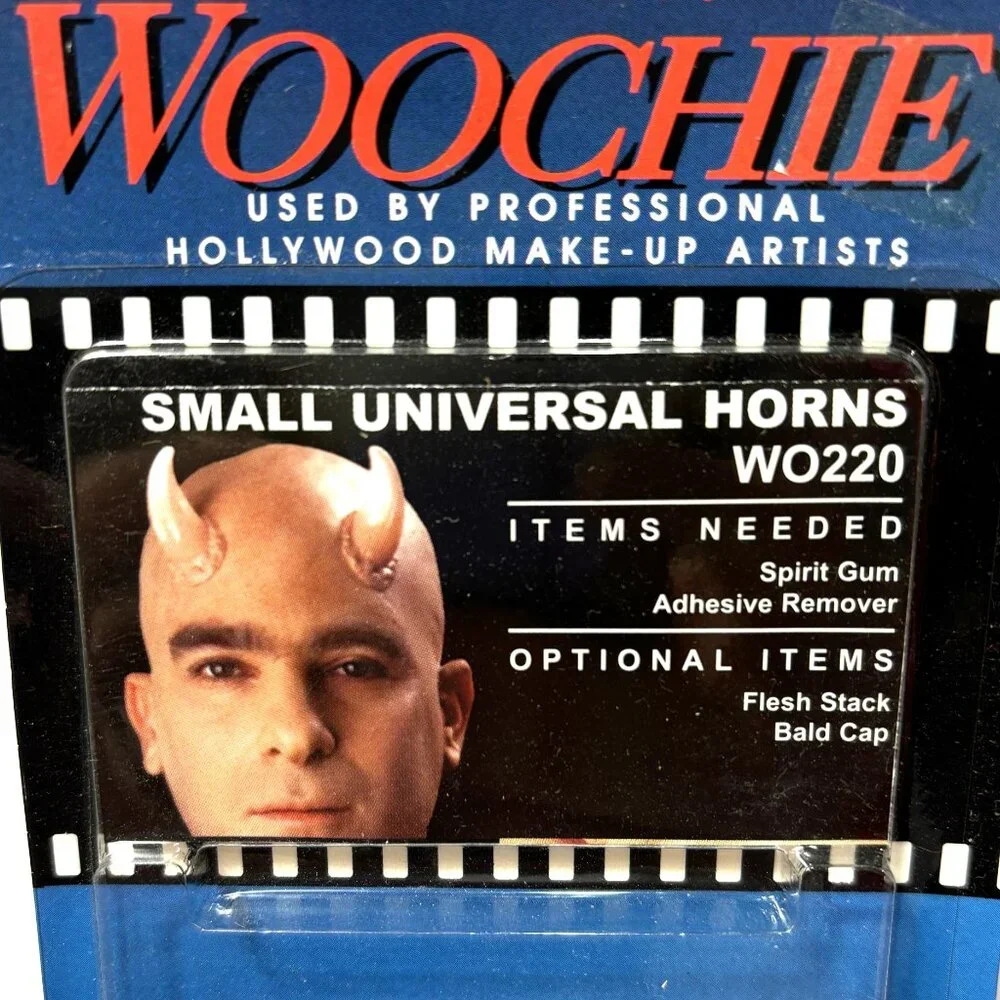 Cinema Secrets Woochie Small Universal Horns Latex Appliance NWT NOS
